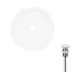 Комплект Qtap Owl: Раковина накладна кругла 400х400х155 мм White + Донний клапан PU02 — Photo 5