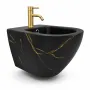 Підвісне біде VBI VULCANO BLACK MARBLE MATT — Photo 5