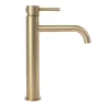 Змішувач для раковини (умивальника) REA LUNGO BRUSHED GOLD золотий матовий високий — Photo 7