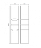 Пенал підвісний Сакраменто 35x35 Антрацит — Photo 4