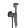 Набор для гігієнічного душу Qtap Slavonice округлий QTSLA262GMB45916 Gunmetal Black PVD — Photo 2