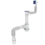 Сифон для кухні Zerix SK-04-А 1 1/2"x40 з різьбовим випуском та прямим переливом (ZX5086) — Photo 2