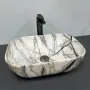 Умивальник (раковина) VBI RAVENNA LIGHT GREY ONYX GLOSSY накладний — Photo 4