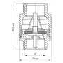 Клапан зворотний NEW 2" (Koer KR.172) — Photo 5