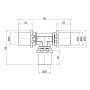 Трійник прес Icma 20х20х20 №406 — Photo 4