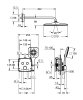 GROHTHERM SMARTCONTROL набір прихованого монтажу з верхнім душем 310, колір хром — Photo 3
