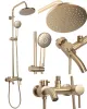 Душовий гарнітур REA LUIS BRUSHED GOLD матове золото з виливом — Photo 10
