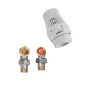 Комплект для підключення радіатора Koer SET-23 - 1/2'' кутовий з термоголовкою, клікове кріплення (KR5284) — Photo 10