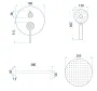 Душова система REA FOSTER NICKEL BRUSHED + BOX прихованого монтажу — Photo 13