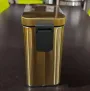 Відро для сміття з плавним закриттям прямокутне Mixxus Premium Quadro-TC0105 Brushed Gold 5 л (колір матове золото) (MI8394) — Photo 37