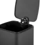 Відро для сміття з плавним закриттям квадратне ZERIX KUBIX-TC0106 BLACK 6 л (колір чорний) (ZX5890) — Photo 11