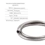 Комплект для ванної кімнати Qtap Nihonto Chrome: Змішувач QTNH3022101DC + Тримач QTCRMA030 + Шланг QTHADPVC160C + Лійка QTRUCA115O3KCW — Photo 12