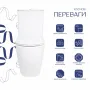 Унітаз підлоговий Qtap Evia Ultra Quiet 630×350×795 мм з сидінням Soft-close, White QTEVI27W49258 — Photo 12