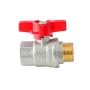 Кран кульовий ГШМ Koer Extreme KE.218-20 - 3/4" FM ручка "метелик" червона (KR5760) — Photo 11