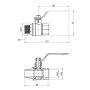 Кран кульовий SD Plus 3/4&quot; ВЗ для води (важіль) SD605W20 — Photo 4