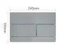 KVADRO M панель змиву polished aluminum — Photo 9