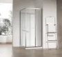 Душова кабіна без піддону Koer SR SC09-90x90x200-L-TR-01 прозоре скло Easy Clean 6мм Хром (KR5683) — Photo 9
