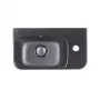 Раковина Qtap Tern 450х260х155 Matt black з донним клапаном QT17115117RMB — Photo 8