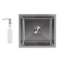 Мийка для кухні інтегрована під стільницю Lidz Handmade H4843 Brushed Steel 3,0/1,0 мм LDH4843BRU49441 — Photo 9