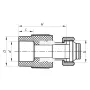 Муфта з євроконусом і накидною гайкою 20x3 /4 PPR Koer K0240.PRO (KP2606) — Photo 3
