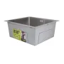 Мийка для кухні інтегрована під стільницю Lidz Handmade H4843 Brushed Steel 3,0/1,0 мм LDH4843BRU49441 — Photo 12