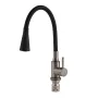 Змішувач для кухні з нерж. сталі SUS304 MIXXUS SEO-011-T GRAPHITE REFL.BLACK (Колір графіт+силік. вилив чорний) (MI8434) — Photo 7