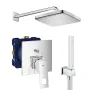 Душова система прихованого монтажу зі змішувачем Grohe Eurocube New Tempesta 250 (UA26415SC3) — Photo 7