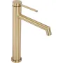 Змішувач для раковини (умивальника) REA FOSS BRUSHED GOLD золотий матовий високий — Photo 5