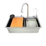 Мийка багатофункціональна Zerix ZH7546-SET-07.SUS304 DECOR з вбудованим змішувачем (ZX5684) — Photo 3