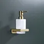 Дозатор для рідкого мила настінний Koer AS-0104-12 (скло) колір матове золото (KR6168) — Photo 19