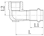 Коліно 90° ВР Koer KQ.L3510F Press-Inox AISI 304 35x1" (KR6412) — Photo 3