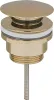 Донний клапан для раковини VBI BRUSHED GOLD click-clack універсальний — Photo 2