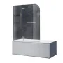 Шторки скляні на ванну Koer SR BS05-90x140-TR-01 прозоре скло Easy Clean 6мм, хром (KR5372) — Photo 10