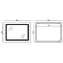Дзеркало Mixxus LIGHT MR01-80x60 з Led Touch, Anti-fog, димером, регулятором яскравості, годинником (MI5998) — Photo 21