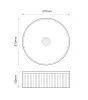 Раковина накладна Mixxus Premium WAVE-0102 MARBLE 370х370х130mm (MP6528) — Photo 14
