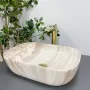 Умивальник (раковина) VBI RAVENNA TRAVERTINE GLOSSY накладний — Photo 6