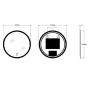 Дзеркало ZERIX SOLO MC02-80 з LED Touch, Anti-fog, димером, рег. яскравості (ZX6066) — Photo 7