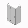 Бічна стінка до кабіни Koer SR SW04-90x200-TR-01 прозоре скло Easy Clean 10мм, хром (KR5390) — Photo 65
