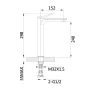 Змішувач для раковини Qtap Presto високий QTPRE269CRW45577 Chrome/White — Photo 3