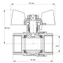 Кран кульовий Koer 3/4" ГГМ (KR.217.B) синій (KR2720) — Photo 6
