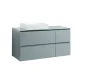 Тумба SANWEST GROUP VELMA 120 сіра+стільниця сіра +чаша Грейс — Photo 3