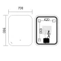 Дзеркало Mixxus Premium DIVERSE MR15-90x70-Reverse з Led Touch, Anti-fog, димером (3-6,5kK) (MP6639) — Photo 22