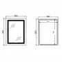 Дзеркало Qtap Cardinal (CA2) 600х800 з LED-підсвічуванням Touch, з антизапотіванням, з димером, рег. темп. кольору (3000-6500K) Reverse QT0478C608048453 — Photo 9