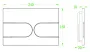 Панель змиву Koer KT-0604-03 240x160x10mm пластикова, закруглена — Photo 6