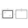 Дзеркало Mixxus LIGHT MR01-90x70 з Led Touch, Anti-fog, димером, регулятором яскравості, годинником (MI5999) — Photo 24