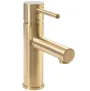 Змішувач для раковини (умивальника) REA TESS BRUSHED GOLD золотий матовий низький — Photo 10