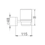 Склянка з підставкою для зубних щіток Haiba HB1706 (HB0465) — Photo 3