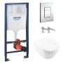 Комплект: ARCHITECTURA Directflush унитаз подвесной 37*53см в ком с сид с функ Slow closing + GROHE инстал — Photo 2