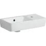 SELNOVA COMPACT умивальник зі скороченим вилітом 50x15x25см, отвір для крана справа, перелив видимий, білий — Photo 2