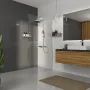 Нерухома стінка Walk-IN 1000х2000мм chrome, скло 8мм clear — Photo 6